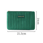 Custom Velvet Cosmetic Bags with Logo — Zipper Closure, Embroidery & Woven Labels
