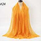 Wholesale Polyester Scarves: 105 Colors, 10-Day Lead, 90x180cm | Spring/Summer Women's Fashion
