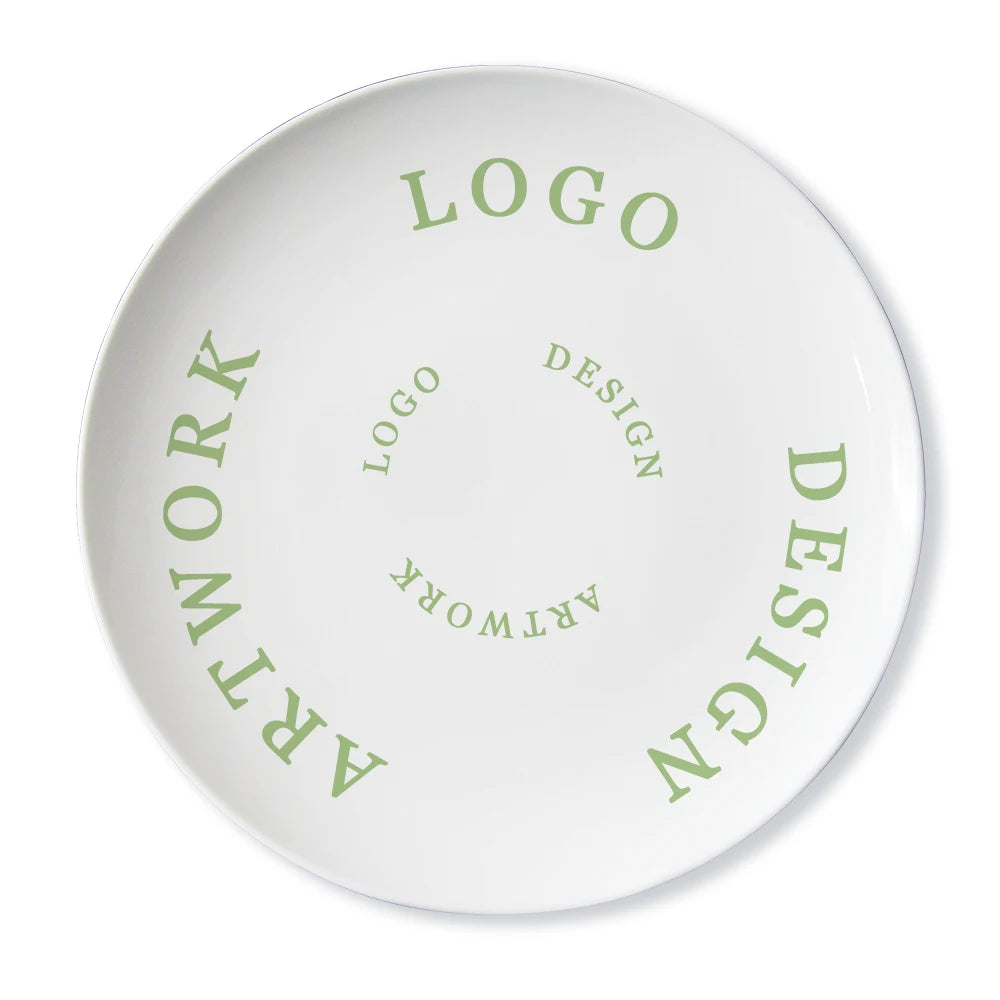 Custom Ceramic Dinner Plates: 120 MOQ, 35-Day Lead, On-Glazed | Wedding & Restaurant Tableware Sets