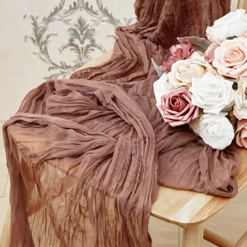 Cheesecloth Table Runners | OEKO-TEX | MOQ 1 | Luxury