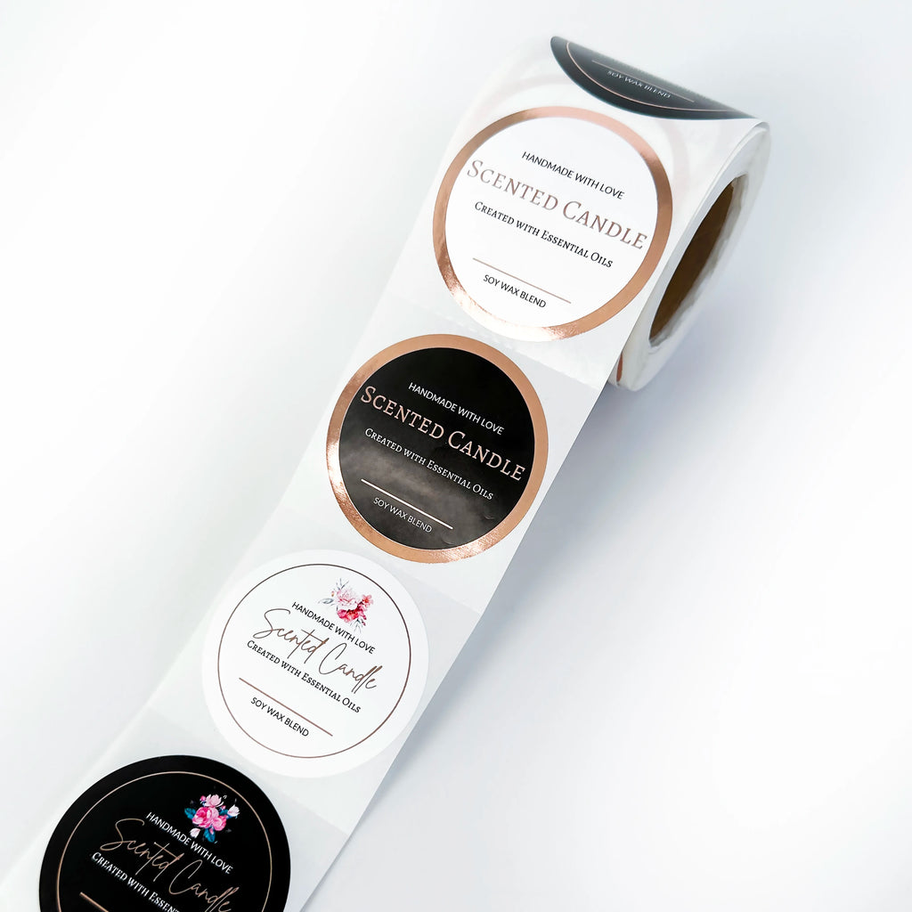 Custom Sticker Labels with Logo | Waterproof Vinyl | No MOQ
