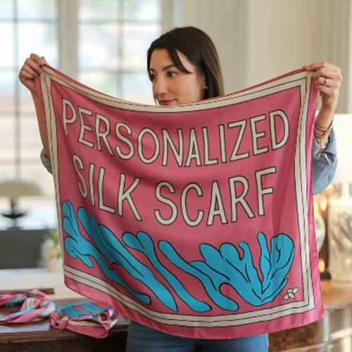 Custom 100% Silk Scarves: 10 MOQ, 7-Day Lead, Digital Print | Luxury Square Shawls for Gifts & Fashion