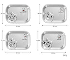 304 Stainless Steel Kids Plate — 100 MOQ, Divided Animal Shape