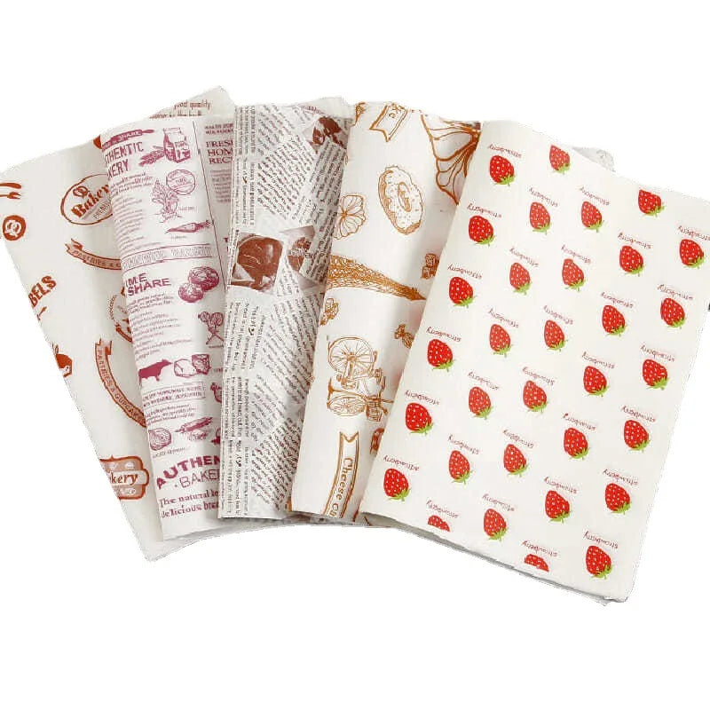 Custom Food-Grade Greaseproof Paper: 30K MOQ, 7-Day Lead, 35-45gsm | Burger & Sandwich Wrapping