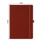 A5 PU Leather Notebook with Elastic Band and Pen Holder for Office, Meetings and Custom Logo