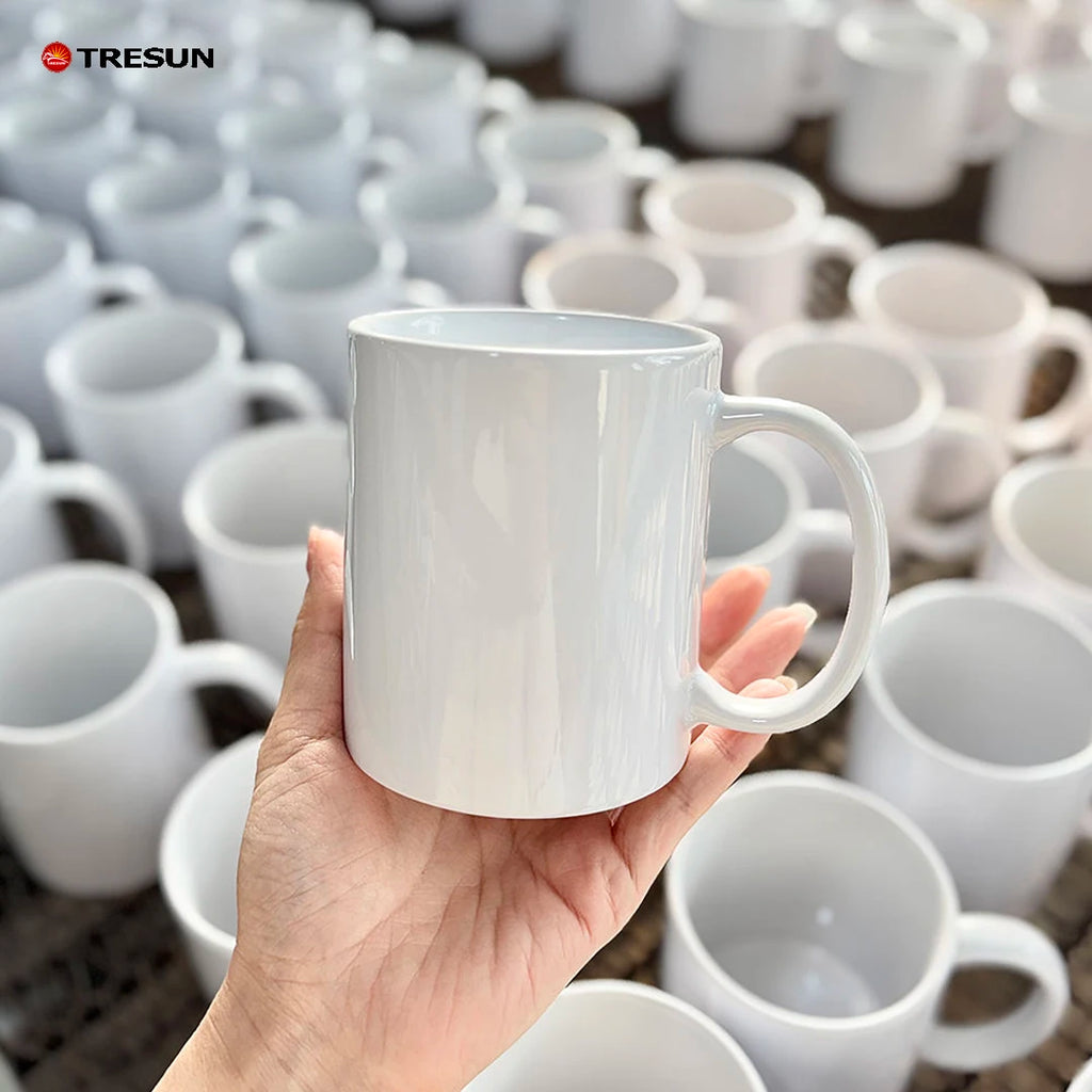 Custom Holiday Ceramic Mugs | 11oz White | 5,000 MOQ | 7-Day Lead