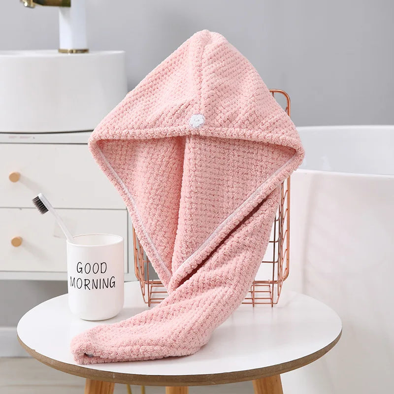 Microfiber Hair Towel 25x65cm | Fast Drying Turban Wrap | Bulk Custom Logo