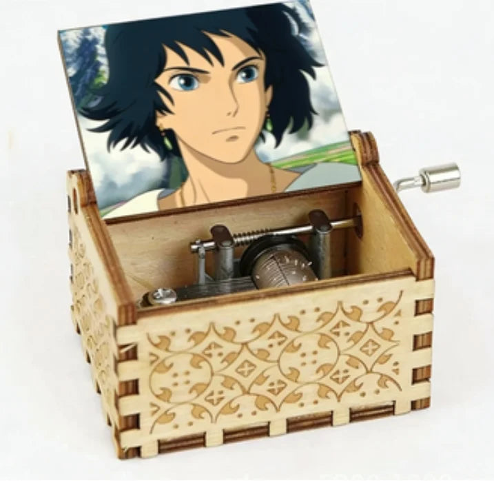 Wooden Hand-Cranked Music Box | Howl's Moving Castle | 10 MOQ | Custom