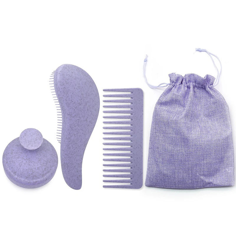 Custom Hair Brush Set with Logo | 50 MOQ | Eco-Friendly