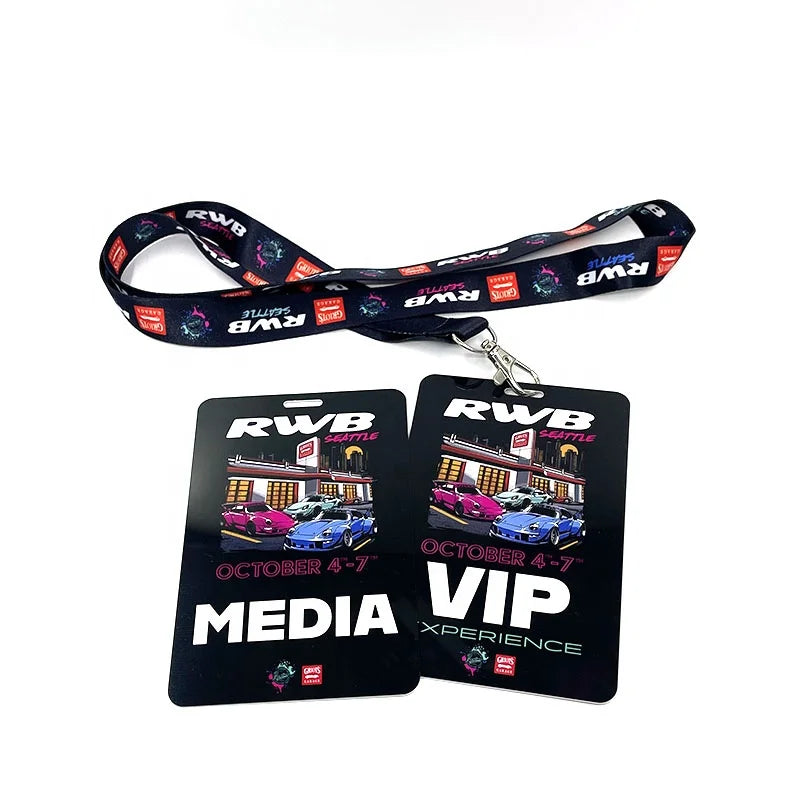 Custom PVC Event Badge 100pcs MOQ | Gold Foil, QR Code, Hologram | Staff ID & VIP Passes