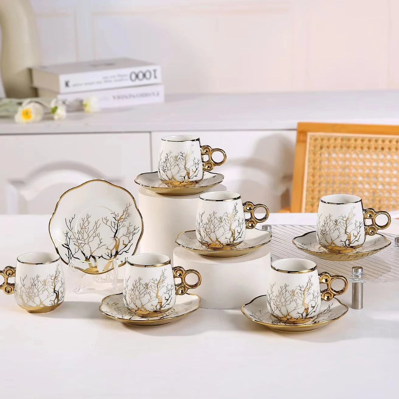Custom Ceramic Coffee Cup Set — 31-Day Lead, Gift Box, OEM/ODM
