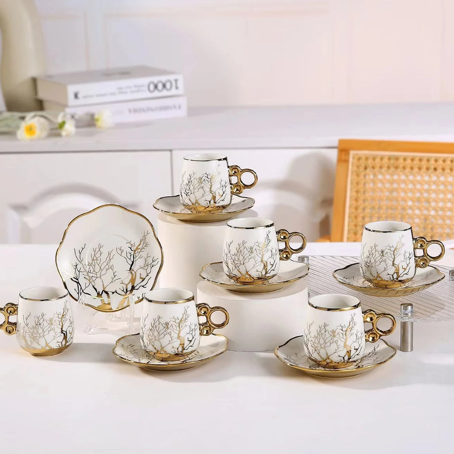 Custom Ceramic Coffee Cup Set — 31-Day Lead, Gift Box, OEM/ODM