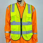 Custom 120gsm Polyester Safety Vest: Reflective, Anti-Static, High-Vis, MOQ 6,000 for Industrial Workwear