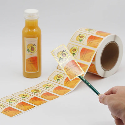 Waterproof Vinyl Beverage Labels | 100 Pcs MOQ, CMYK Printing | ISO/FSC