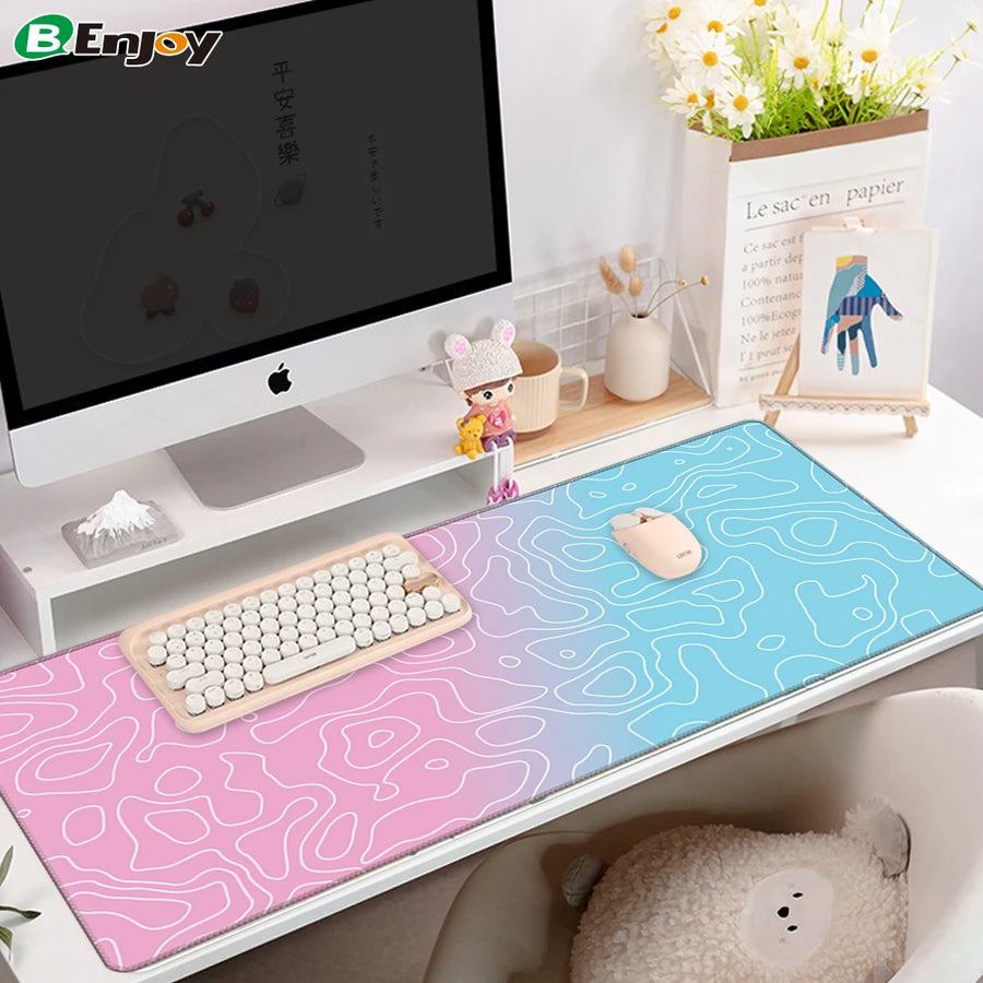 Custom XXL Gaming Desk Mat 900x400mm | Waterproof Fabric, 100 MOQ, REACH & ROHS