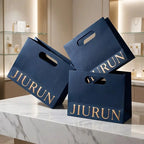 Custom Logo Luxury Paper Bag | 250gsm Burgundy Shopping Bag