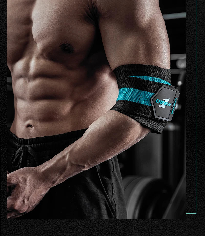 Custom Logo Polyester Elbow Wraps | MOQ 1 Pair