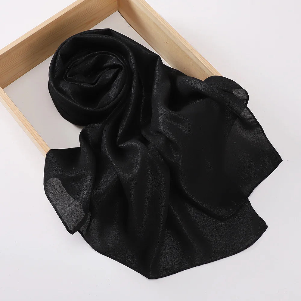 Pearl-Luster Polyester Headscarves | 20-Piece MOQ & 7-Day Lead Time | Women's Fashion & Ethnic Wear