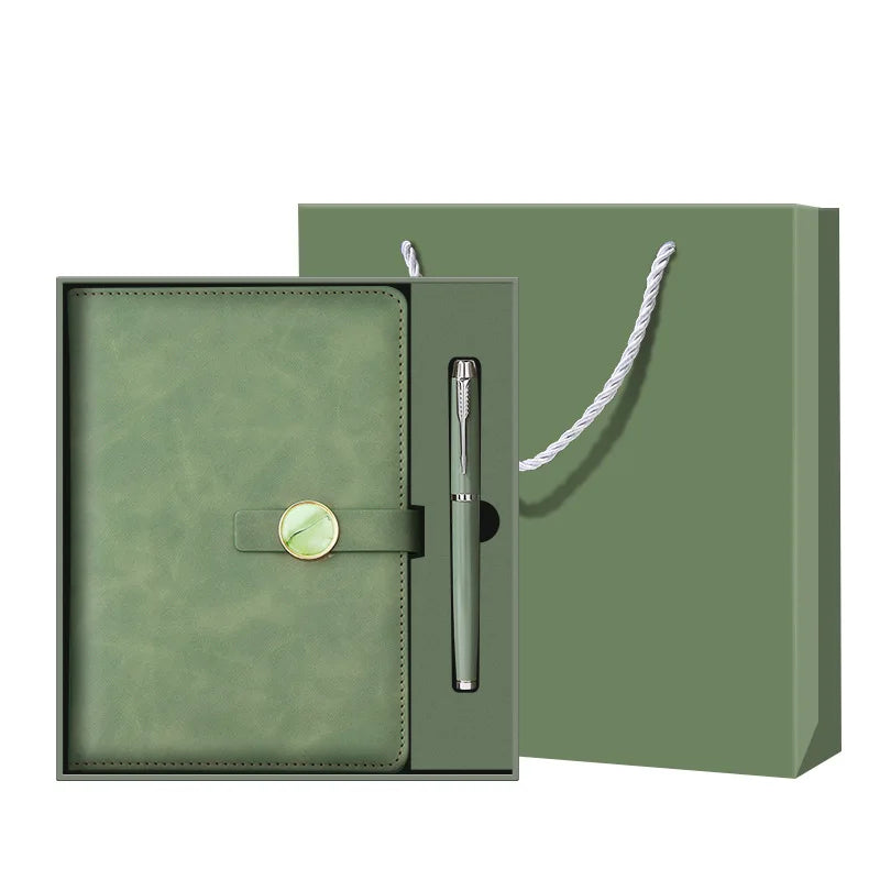 Custom PU Notebook and Pen Set with Logo | Bulk MOQ 100