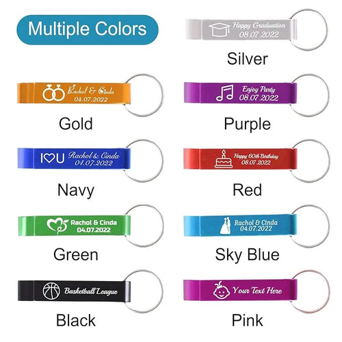 Custom Aluminum Alloy Bottle Openers | 100-Piece MOQ & 7-Day Lead Time | Laser Engraved Logo