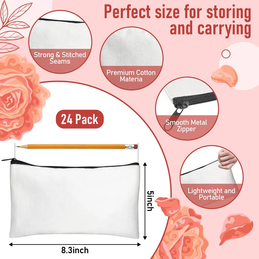 Sublimation Canvas Bags | 100 Pcs MOQ, DIY Craft | OEKO-TEX Available