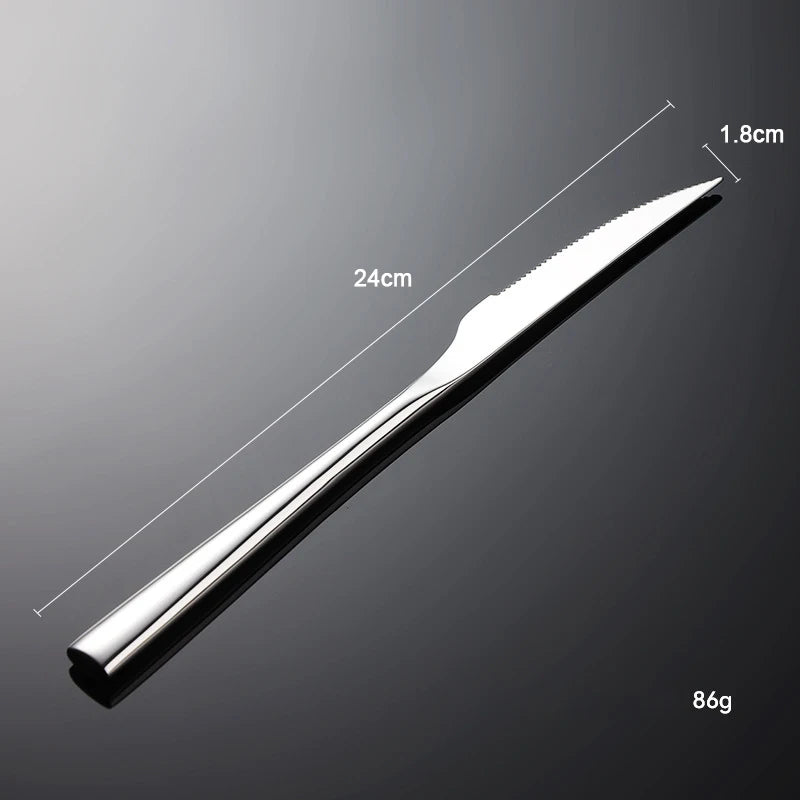 304 Stainless Steel Western Style Cutlery Knife Fork Spoon Hotel Flatware Set |  14 Yrs Factory