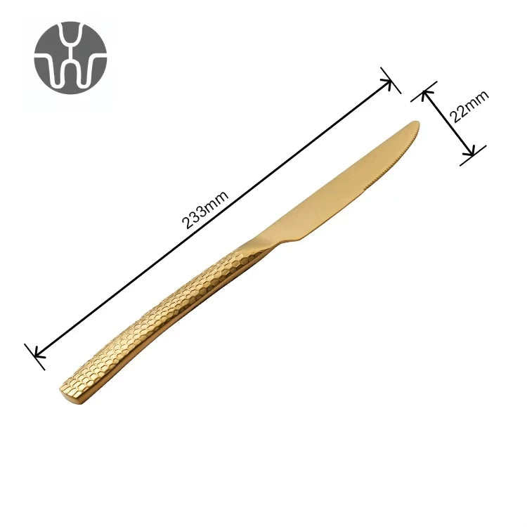 Stainless Steel Flatware Sets | 5-Piece PVD Gold | Wholesale