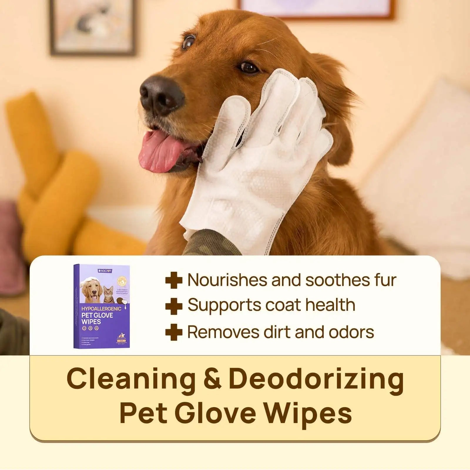 Custom 6-Pack Pet Wipes | Hypoallergenic | Custom Fragrance | MOQ 300