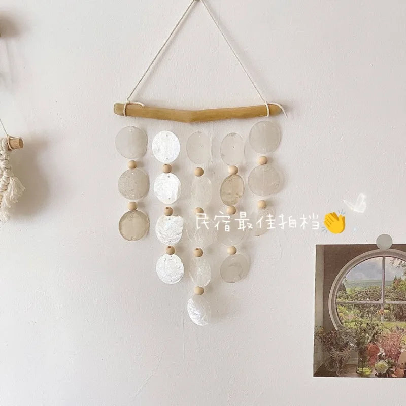 Custom Capiz Shell Wind Chimes: 5 MOQ, 8-Day Lead, Handmade | Memorial Garden Decor