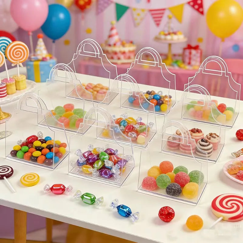 Acrylic Handbag Favor Boxes | Clear Wedding Favors | Wholesale