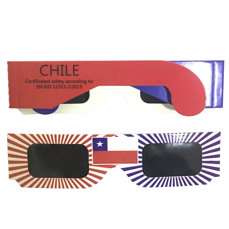 Custom Solar Eclipse Glasses | CE ISO AAS Certified | 1,000 Pcs MOQ