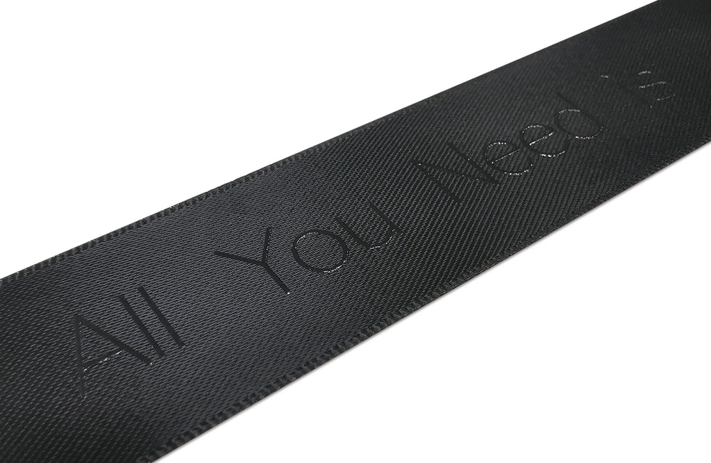 Custom Printed Satin Ribbon | Double-Face | MOQ 2,000 Yards  text