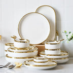 European Gold Rim Dinnerware — FDA/LFGB, 15-Day Lead, Low MOQ