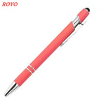 Custom Metal Stylus Pen with Logo | 2-in-1 Ballpoint MOQ 100