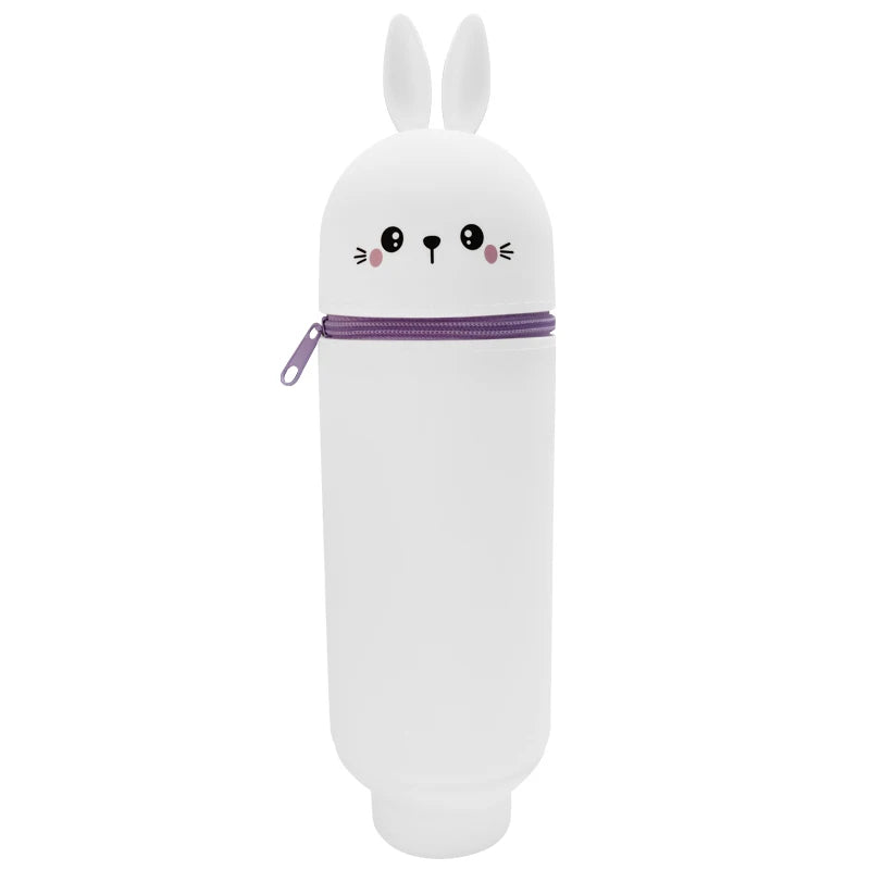 Custom Silicone Pen Holder with Logo | LFGB Certified, Foldable Animal Shape, 500 MOQ