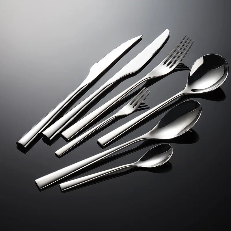 304 Stainless Steel Western Style Cutlery Knife Fork Spoon Hotel Flatware Set |  14 Yrs Factory