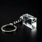 Custom Crystal Keychain with Engraving | MOQ 10 Pcs