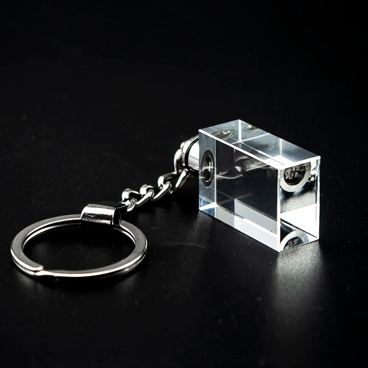 Custom Crystal Keychain with Engraving | MOQ 10 Pcs