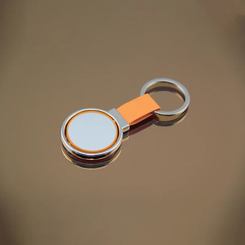 Custom Rotating Stainless Steel Keychain with Laser Engraving | 500 MOQ