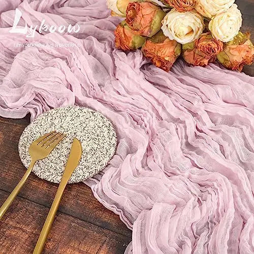 Cheesecloth Table Runners | OEKO-TEX | MOQ 1 | Luxury