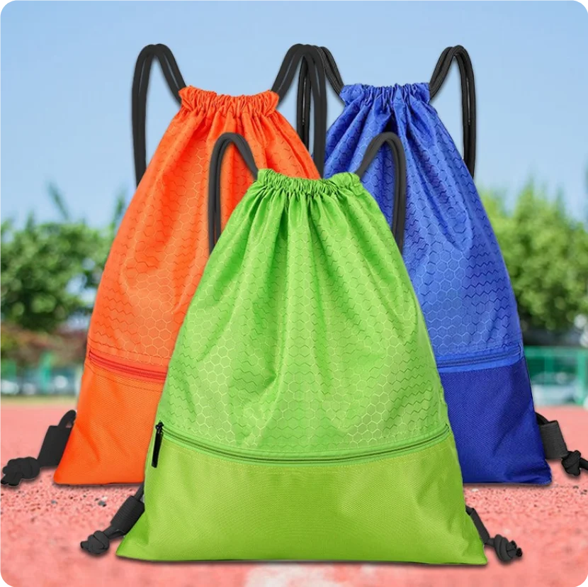 Custom Polyester Drawstring Bag | Promotional Gym Backpack
