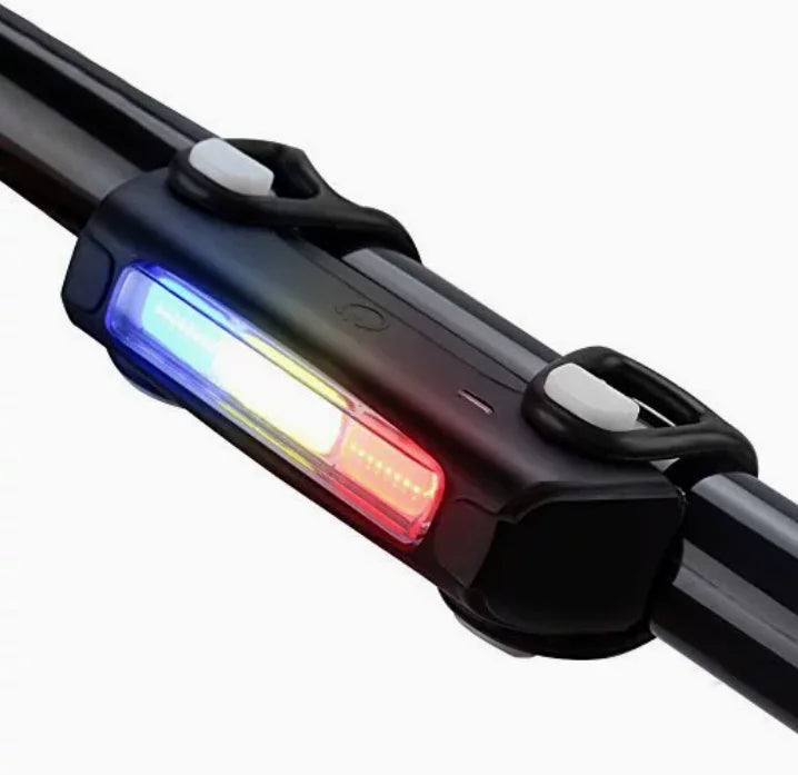 USB Rechargeable Bicycle Tail Light with Logo | MOQ 1 pc