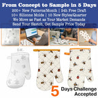 Custom Cotton Oven Gloves 2.0kg | Heat Resistant Kitchen Bakeware | Bulk Supply