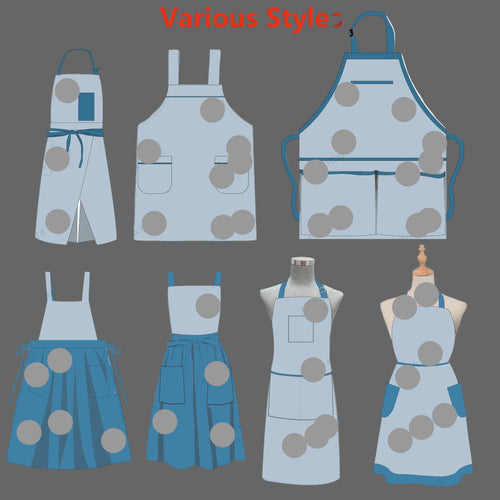Custom Cotton Aprons | 200 Pcs MOQ, Heat Resistant | OEKO-TEX Available