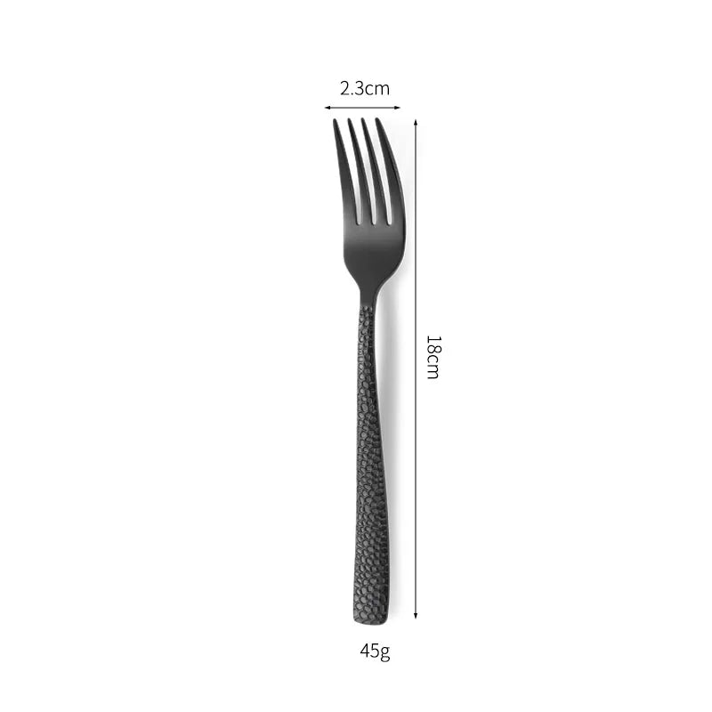 Luxury Gold Flatware Set — 18/0 Steel, 7-Day Lead, 6 Colors