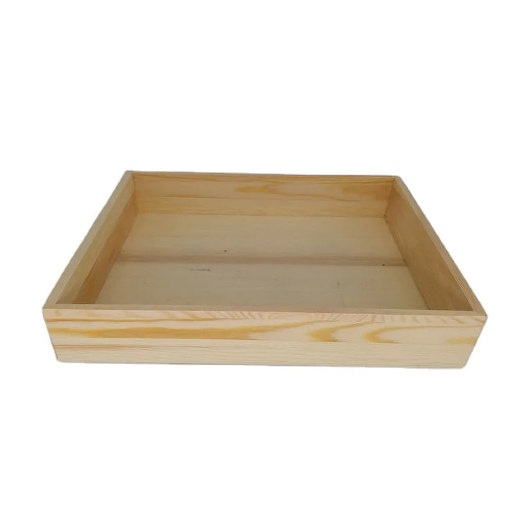 Rectangle Pine Wood Serving Tray | Custom Logo Decor MOQ 1