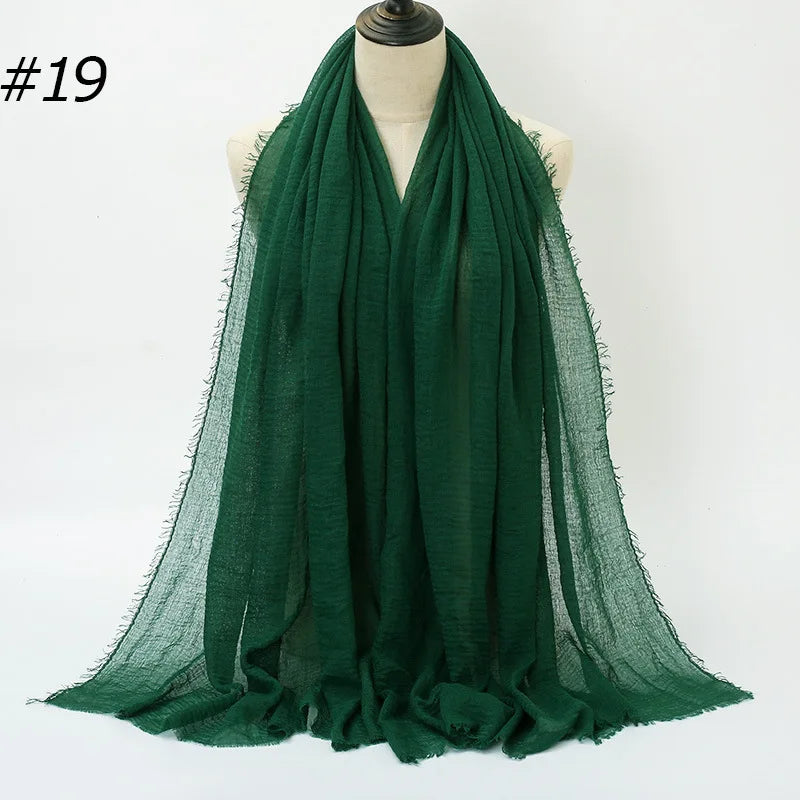 Wholesale Polyester Scarves: 105 Colors, 10-Day Lead, 90x180cm | Spring/Summer Women's Fashion