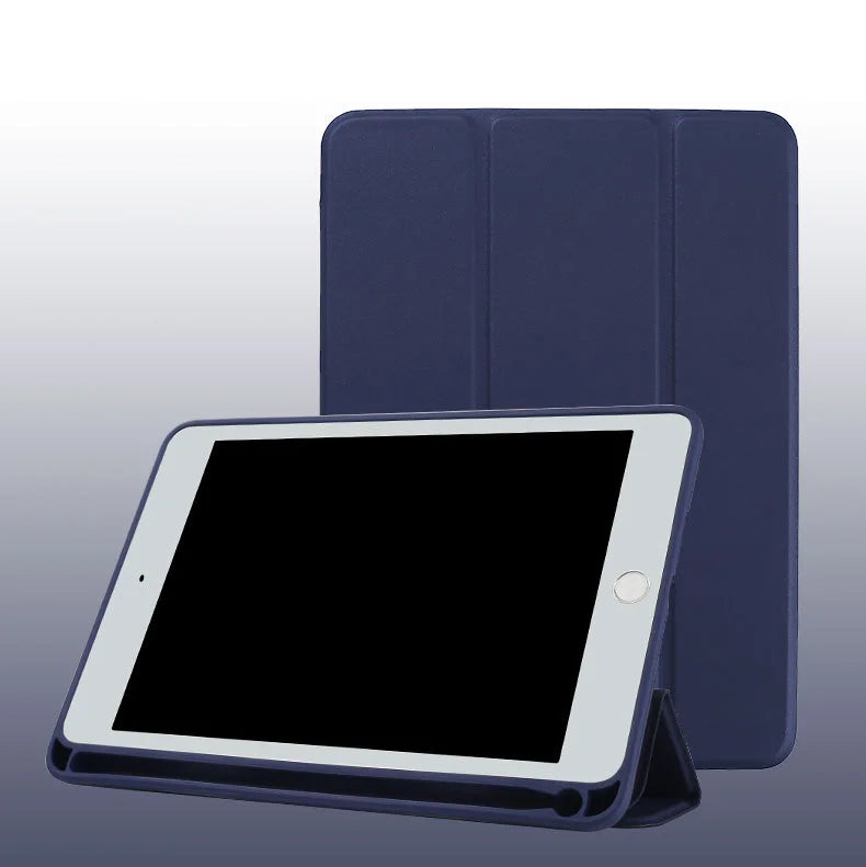 Pu Leather Shockproof Smart Cover Tablet Case – iPad Covers with Pencil Holder for iPad Pro 12.9 & More