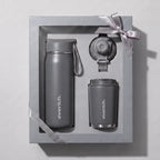 Insulated Water Bottle Set with Logo | 18/8 Steel | 12-24 Hour Insulation