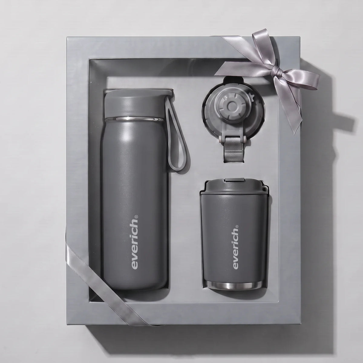 Insulated Water Bottle Set with Logo | 18/8 Steel | 12-24 Hour Insulation